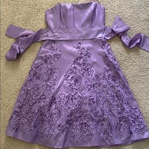 Lavender Strapless Dress